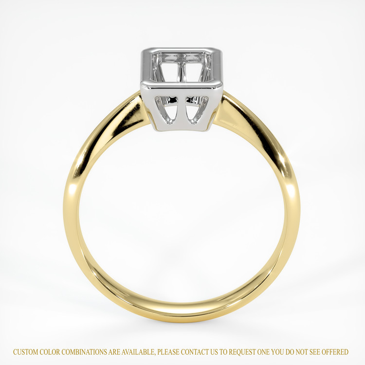 14K White & Yellow Vedic Ring Setting