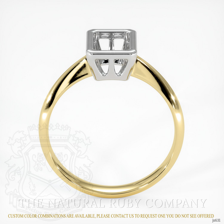 14K White & Yellow Vedic Ring Setting