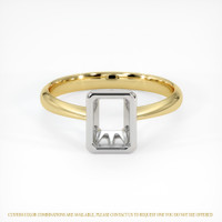 18K White & Yellow Vedic Ring Setting Image