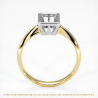 18K White & Yellow Vedic Ring Setting Image