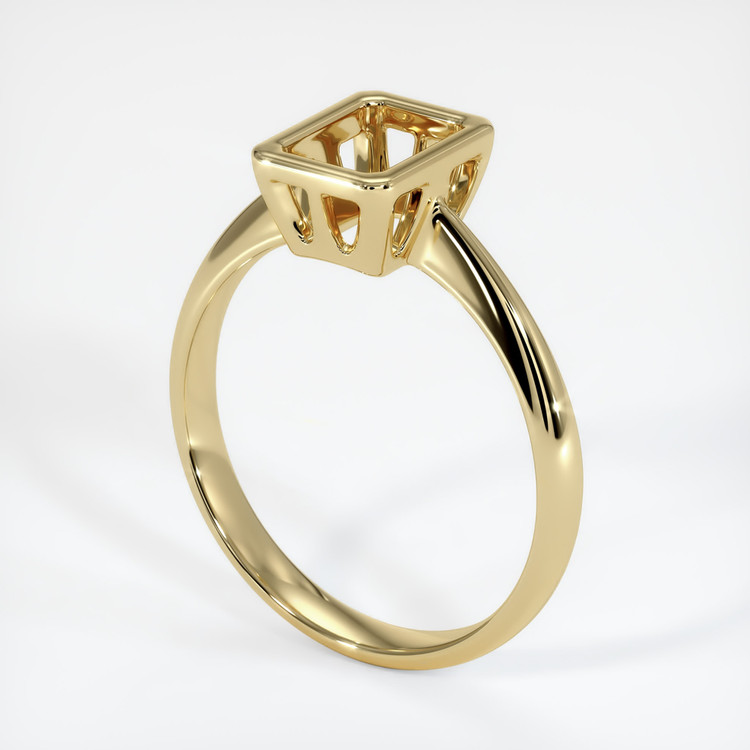 14K Yellow Gold Vedic Ring Setting