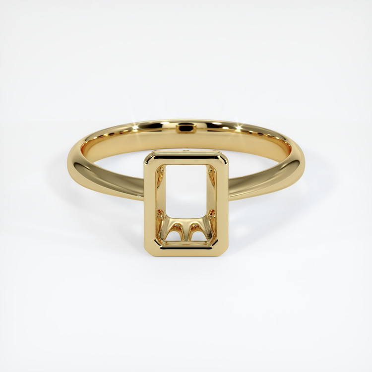 14K Yellow Gold Vedic Ring Setting