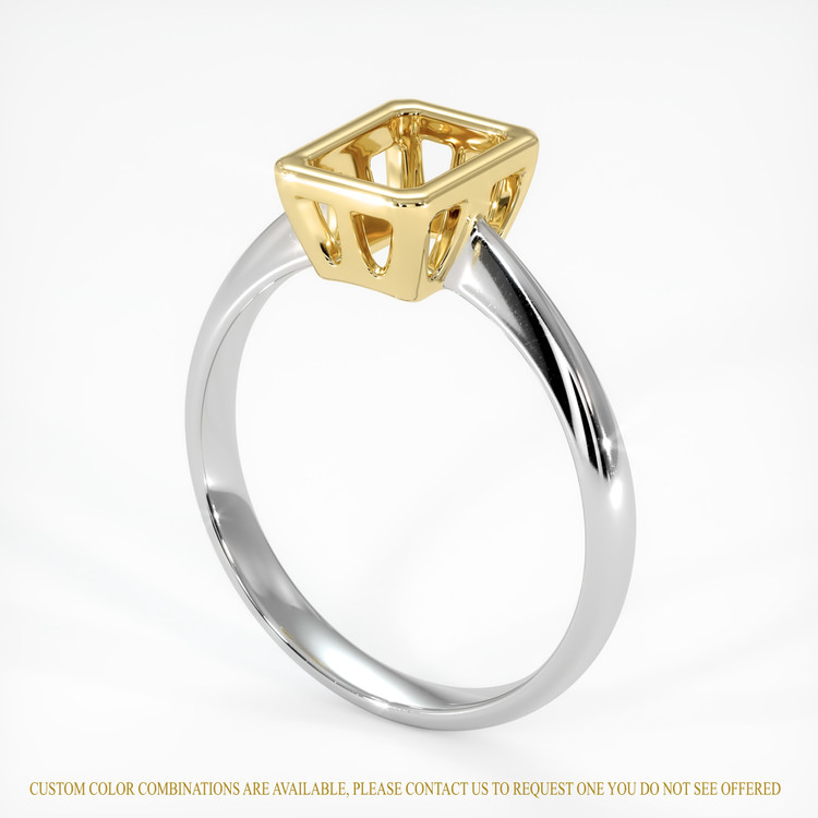 14K Yellow & White Vedic Ring Setting