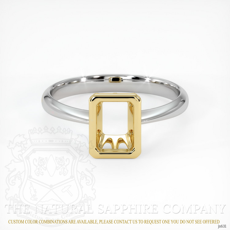 14K Yellow & White Vedic Ring Setting