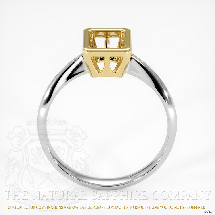 14K Yellow & White Vedic Ring Setting
