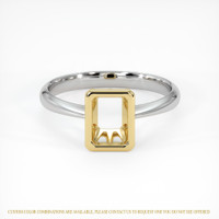 18K Yellow & White Vedic Ring Setting Image