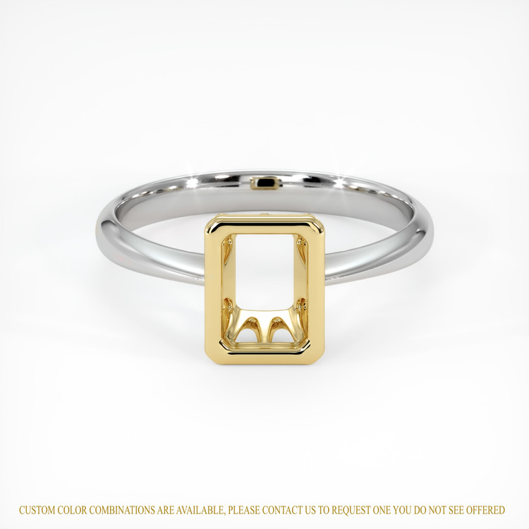 18K Yellow & White Vedic Ring Setting