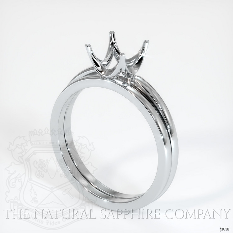 Platinum 950 Wedding Set Ring Setting