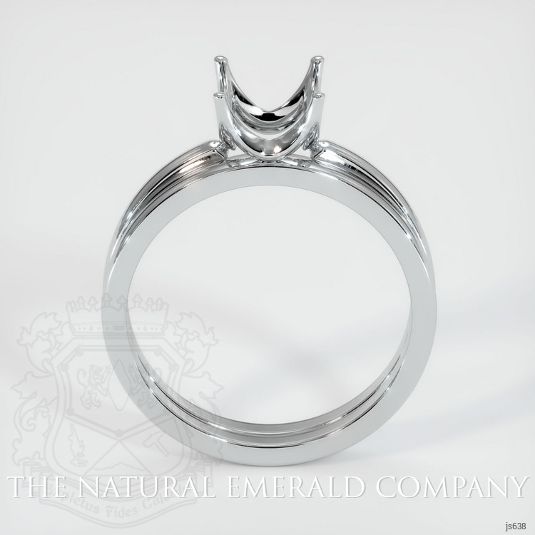 Platinum 950 Wedding Set Ring Setting