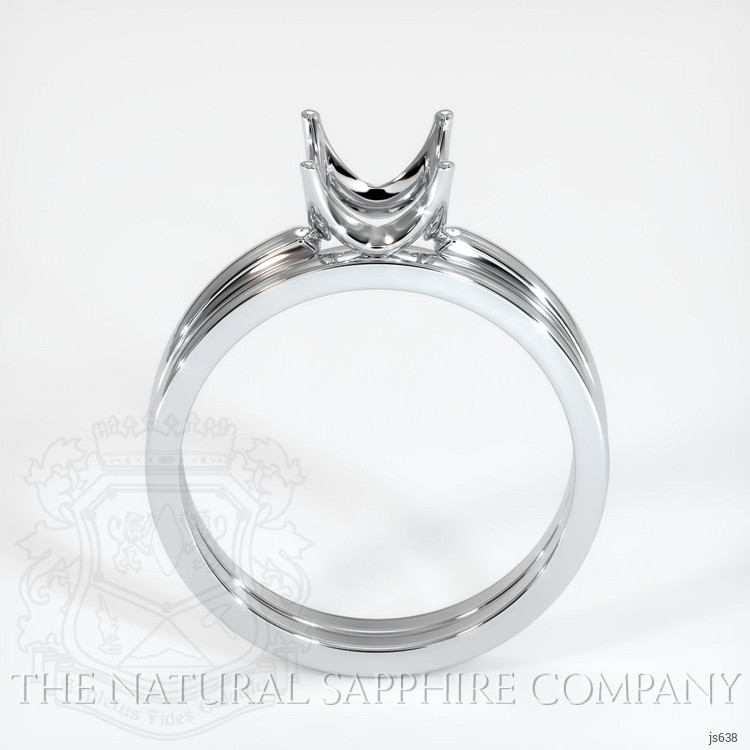 Platinum 950 Wedding Set Ring Setting