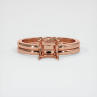 14K Rose Gold Wedding Set Ring Setting Image