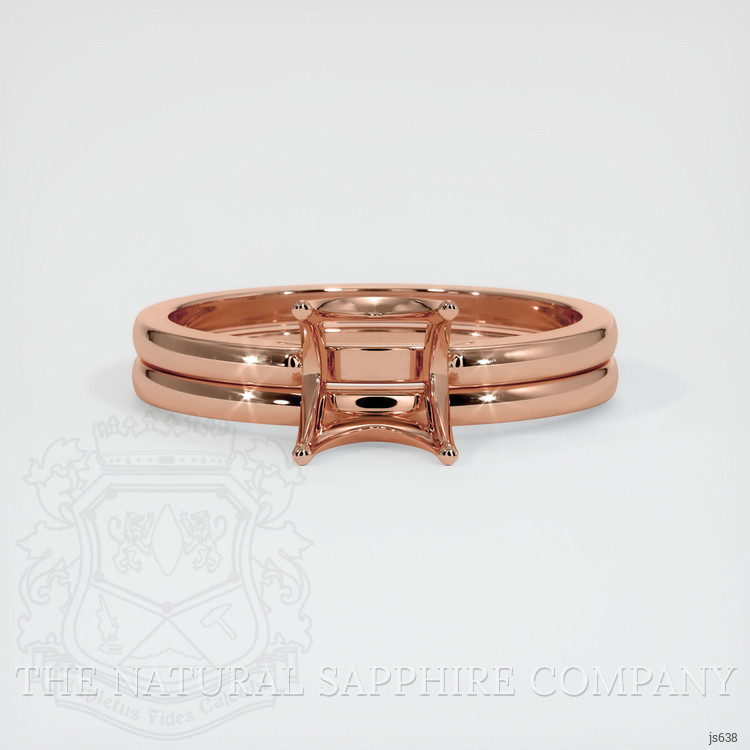 14K Rose Gold Wedding Set Ring Setting