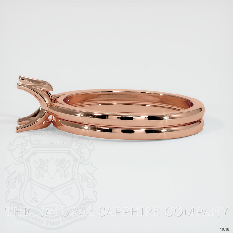 14K Rose Gold Wedding Set Ring Setting