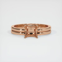 18K Rose Gold Wedding Set Ring Setting Image