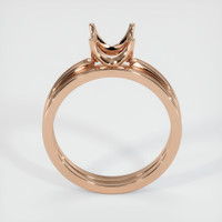 18K Rose Gold Wedding Set Ring Setting Image