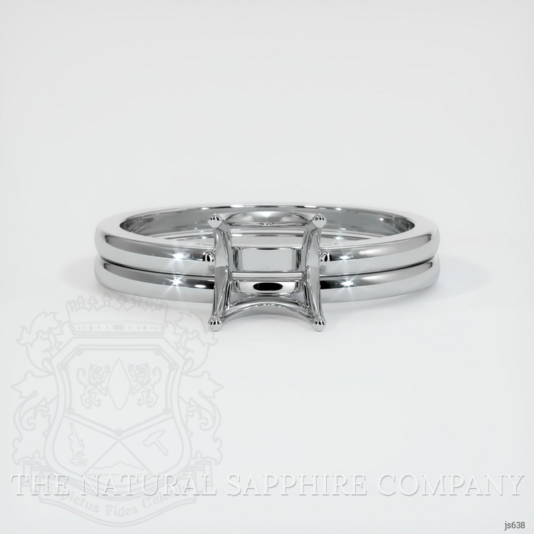 14K White Gold Wedding Set Ring Setting