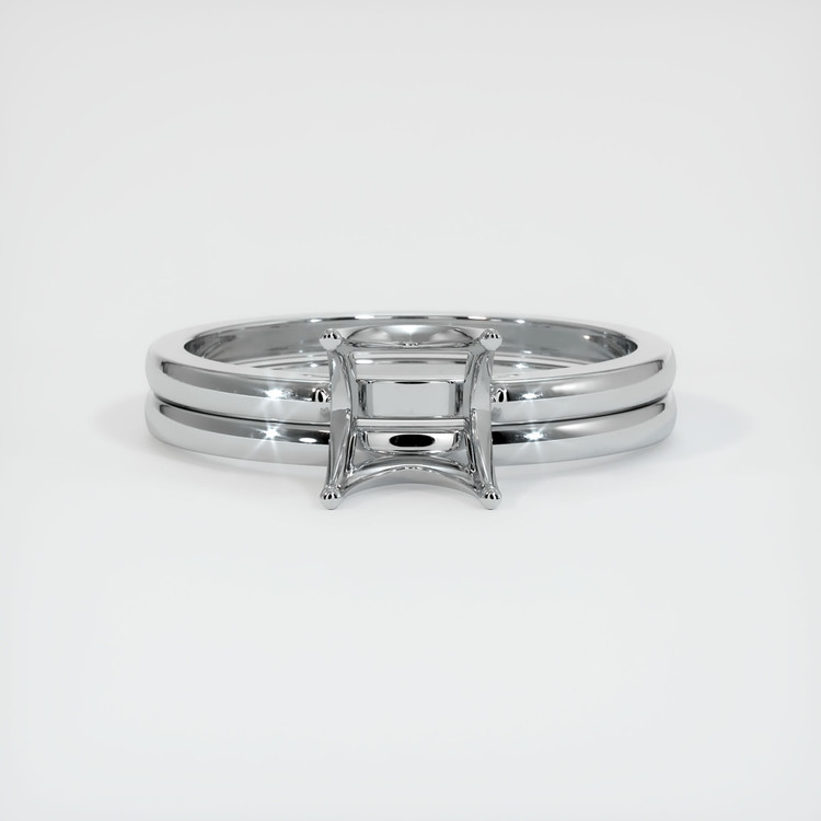 18K White Gold Wedding Set Ring Setting