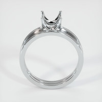 18K White Gold Wedding Set Ring Setting Image