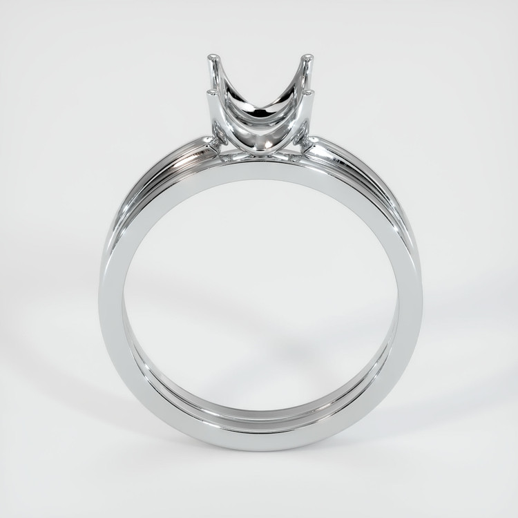 18K White Gold Wedding Set Ring Setting