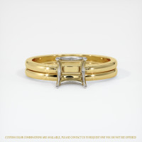 18K White & Yellow Wedding Set Ring Setting Image