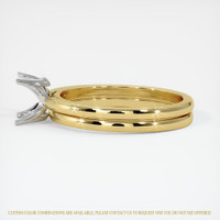 18K White & Yellow Wedding Set Ring Setting Image