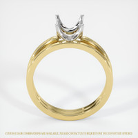18K White & Yellow Wedding Set Ring Setting Image