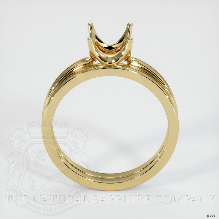 10K Yellow Gold Wedding Set Ring Setting