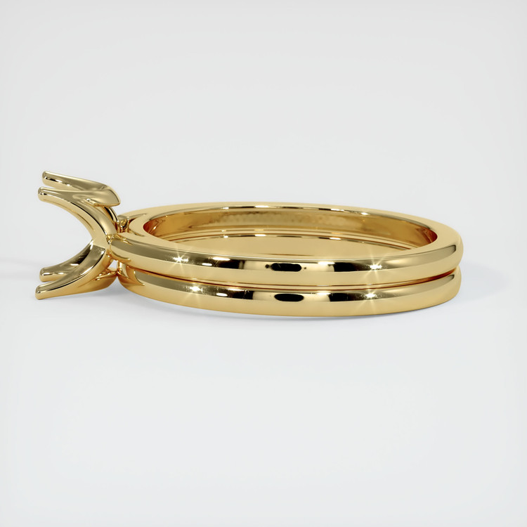 14K Yellow Gold Wedding Set Ring Setting