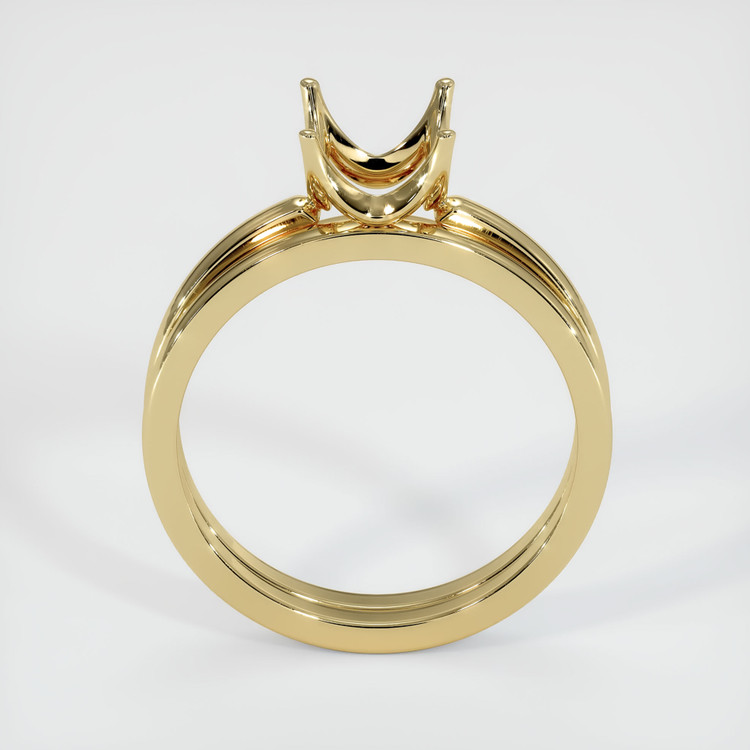 14K Yellow Gold Wedding Set Ring Setting