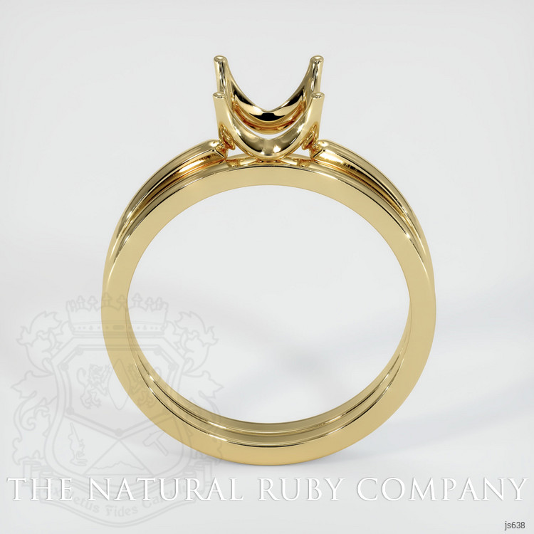 14K Yellow Gold Wedding Set Ring Setting