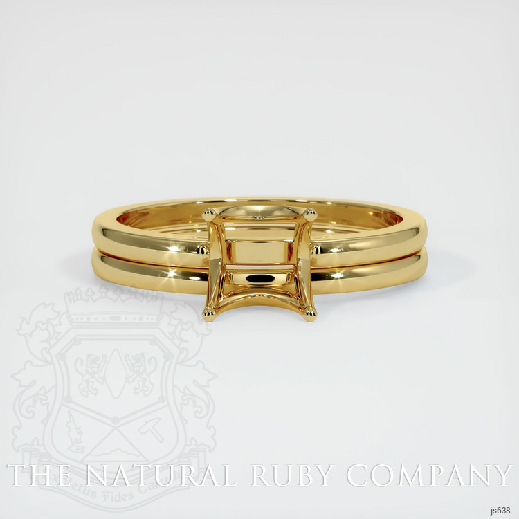 18K Yellow Gold Wedding Set Ring Setting