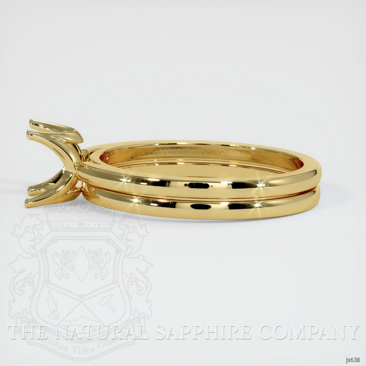 18K Yellow Gold Wedding Set Ring Setting