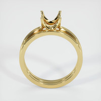 18K Yellow Gold Wedding Set Ring Setting Image