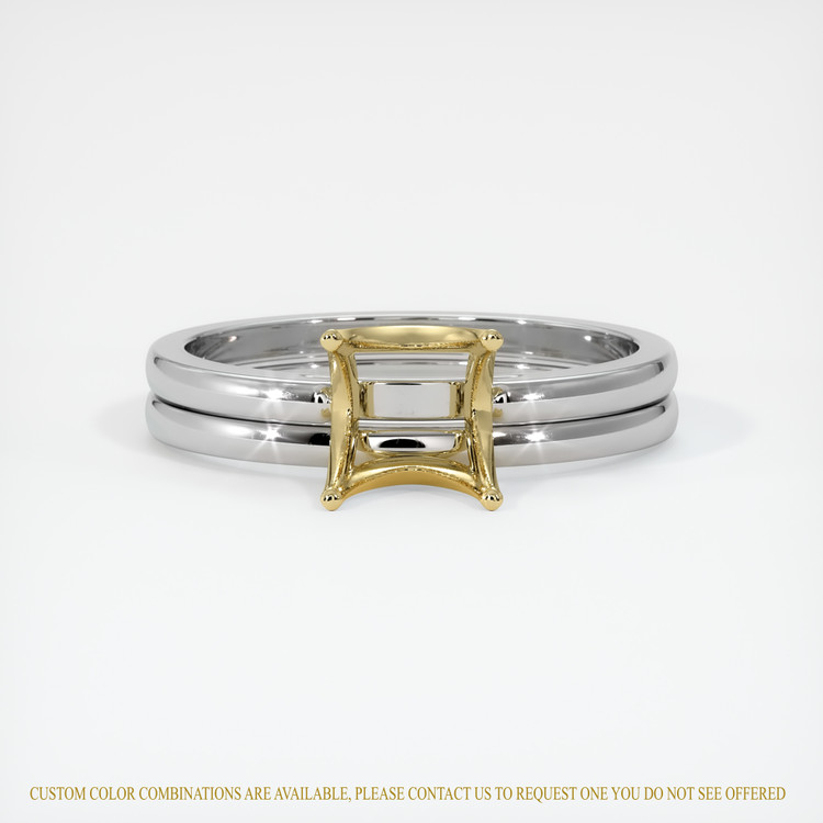 14K Yellow & White Wedding Set Ring Setting