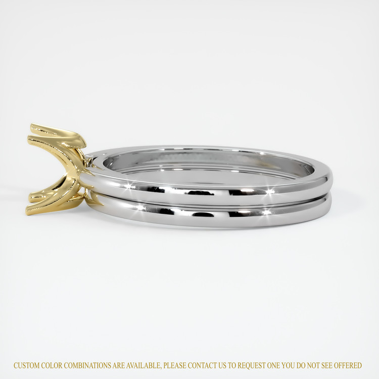 14K Yellow & White Wedding Set Ring Setting