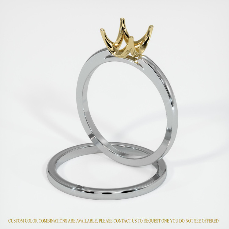 14K Yellow & White Wedding Set Ring Setting