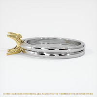 18K Yellow & White Wedding Set Ring Setting Image