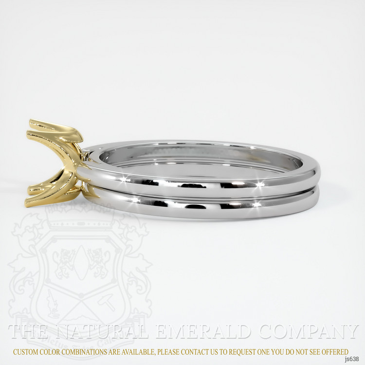 18K Yellow & White Wedding Set Ring Setting