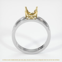 18K Yellow & White Wedding Set Ring Setting Image
