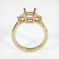 14K Yellow Gold Three Stone Ring Setting Image
