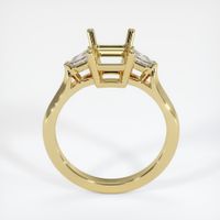 18K Yellow Gold Three Stone Ring Setting Image