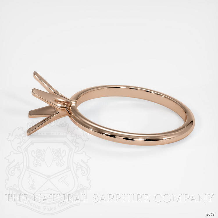 18K Rose Gold Solitaire Ring Setting