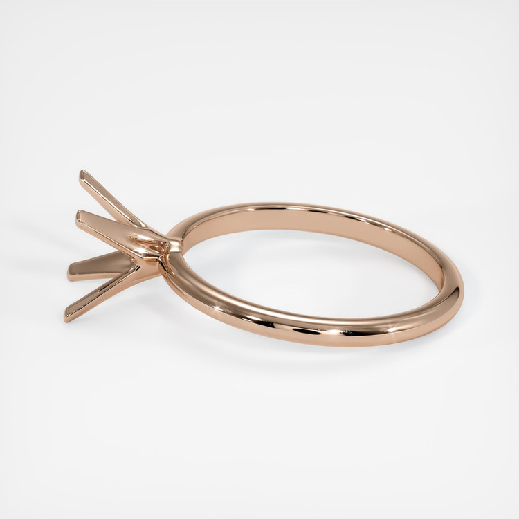 18K Rose Gold Solitaire Ring Setting