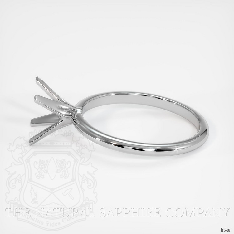 14K White Gold Solitaire Ring Setting