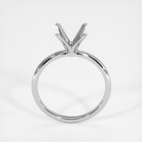 14K White Gold Solitaire Ring Setting Image