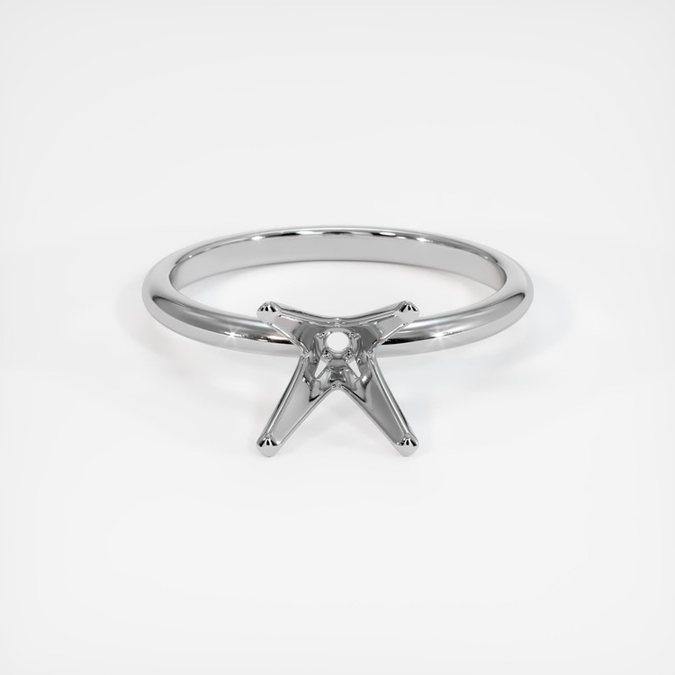 18K White Gold Solitaire Ring Setting