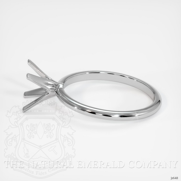 18K White Gold Solitaire Ring Setting