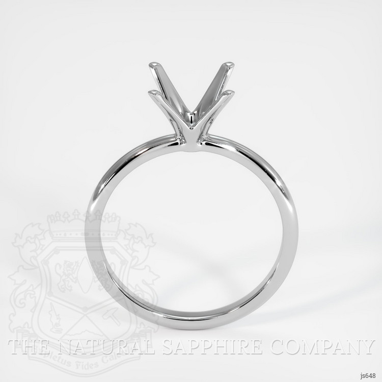 18K White Gold Solitaire Ring Setting