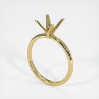 14K Yellow Gold Solitaire Ring Setting Video