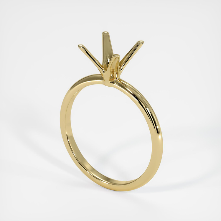 14K Yellow Gold Solitaire Ring Setting